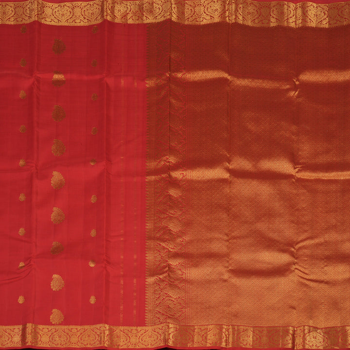 Hayagrivas Handloom Red Kanjivaram Silk Saree KBE2010L3-1