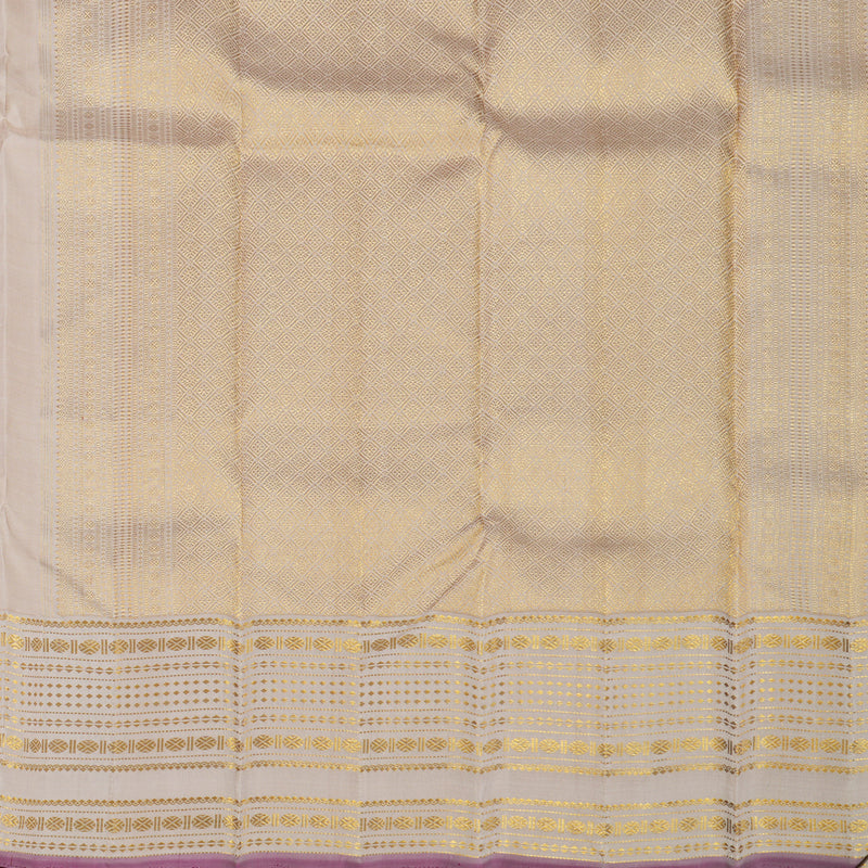 Hayagrivas Handloom Peach Kanjivaram Silk Saree with Cream Border KBE2010L5-1
