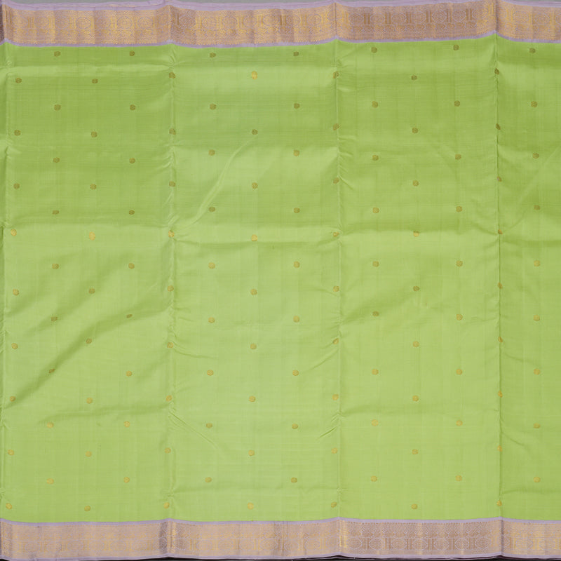 Hayagrivas Handloom Pista Green Kanjivaram Silk Madisar KBE2010L6-1