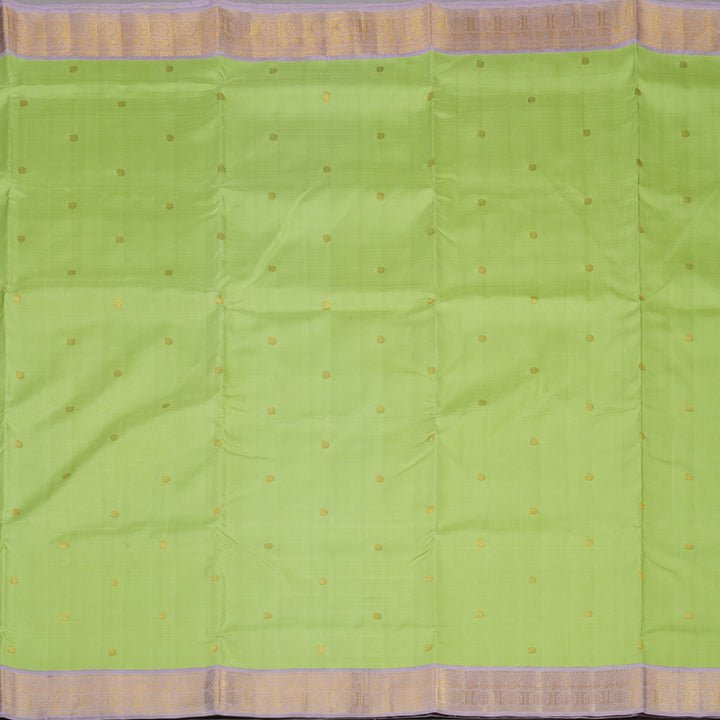Hayagrivas Handloom Pista Green Kanjivaram Silk Madisar KBE2010L6-1