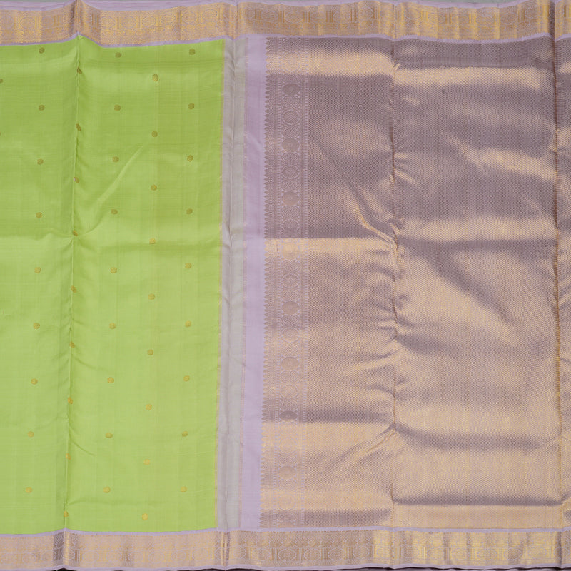 Hayagrivas Handloom Pista Green Kanjivaram Silk Madisar KBE2010L6-1