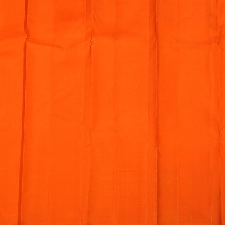 Hayagrivas Handloom Orange Kanjivaram Silk Saree KBE2011L4-1
