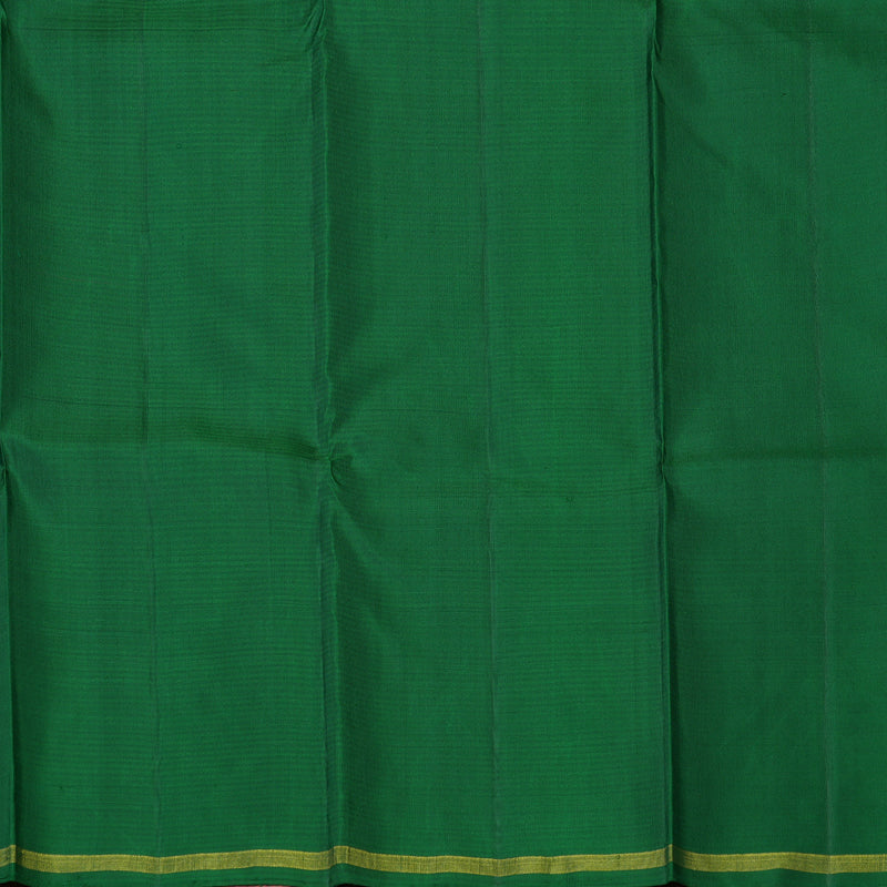 Hayagrivas Handloom Purple & Blue Muted Checks Kanjivaram Silk Saree KBE2017L7-1