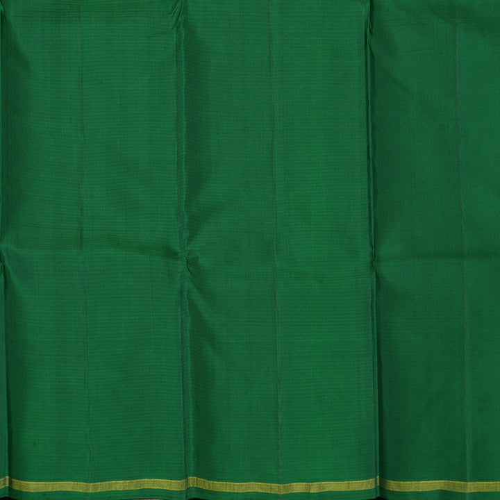 Hayagrivas Handloom Purple & Blue Muted Checks Kanjivaram Silk Saree KBE2017L7-1