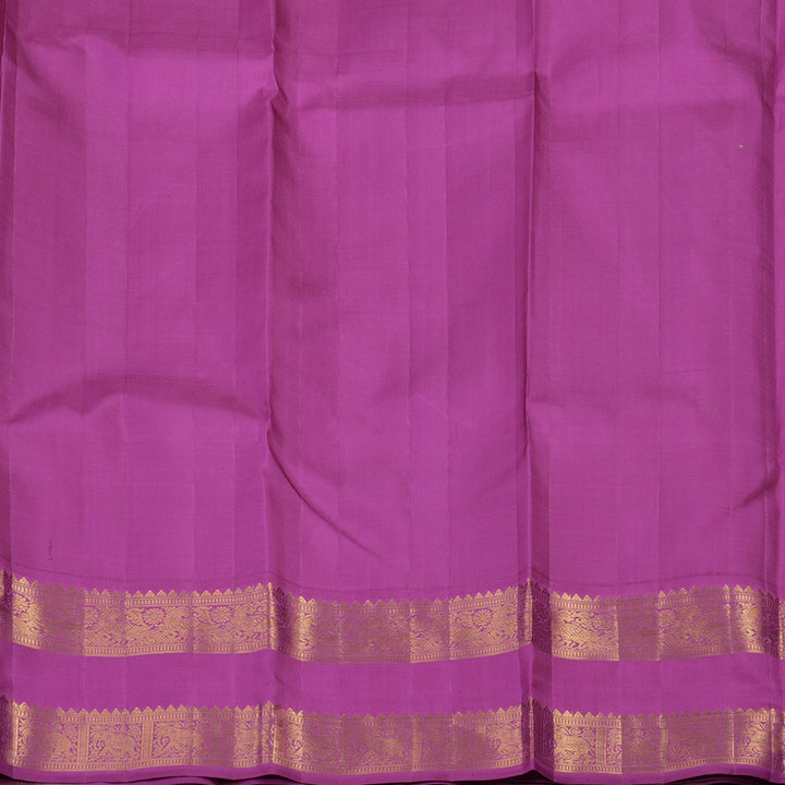 Hayagrivas Handloom Lilac Kanjivaram Silk Saree with Purple Border KBE2053A2-1