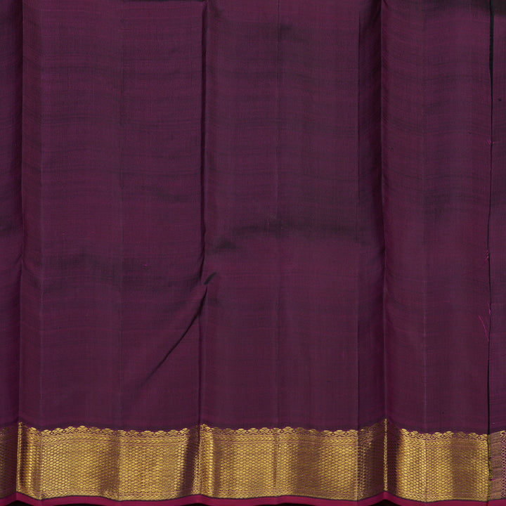 Hayagrivas Handloom Violet Kanjivaram Silk Saree KBE2025L1-1