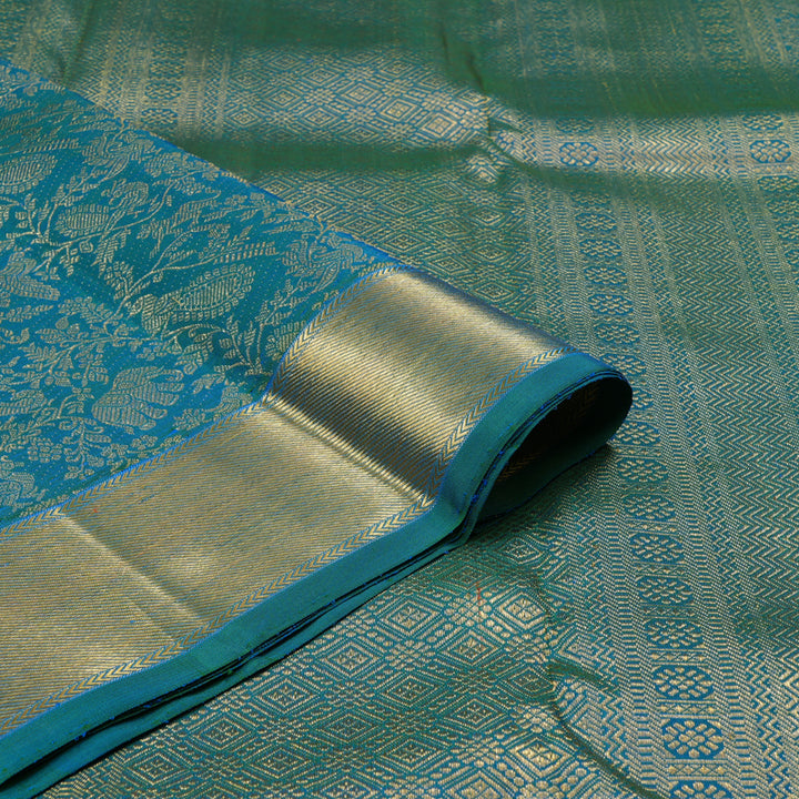 Hayagrivas Handloom Mayilkazhuthu Kanjivaram Silk Saree KBE2029A4-1