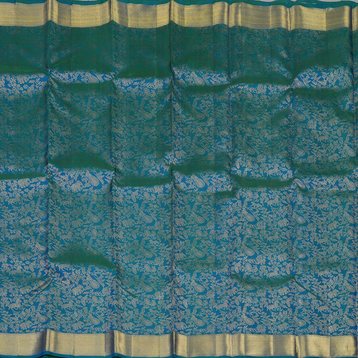 Hayagrivas Handloom Mayilkazhuthu Kanjivaram Silk Saree KBE2029A4-1