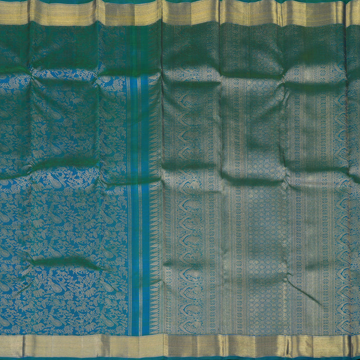 Hayagrivas Handloom Mayilkazhuthu Kanjivaram Silk Saree KBE2029A4-1