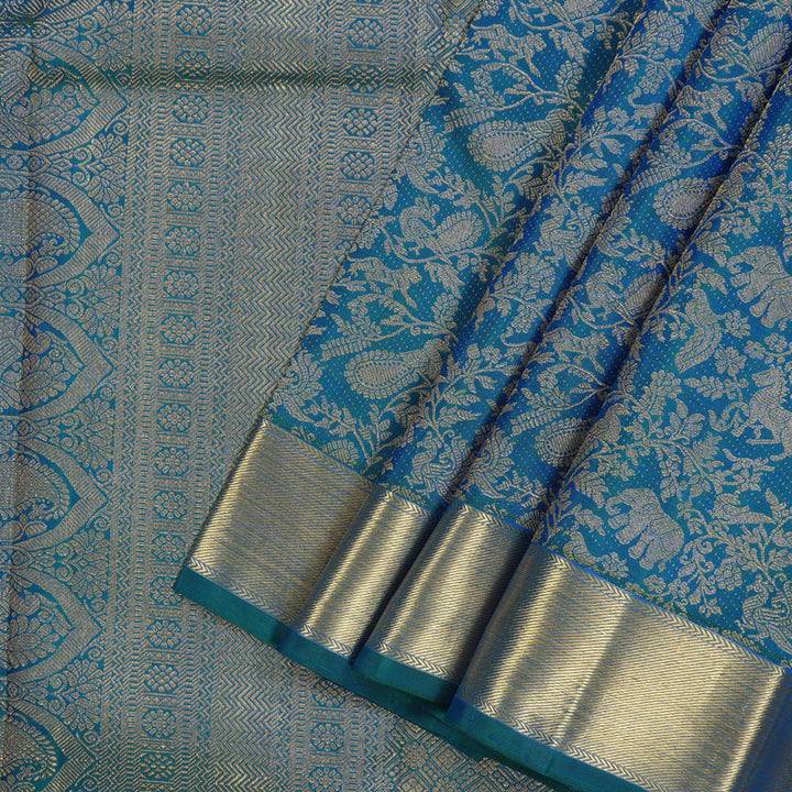 Hayagrivas Handloom Mayilkazhuthu Kanjivaram Silk Saree KBE2029A4-1
