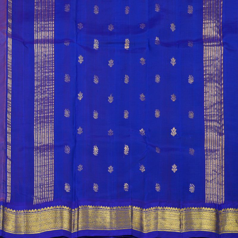 Hayagrivas Mango Yellow Pure One-sided border Kanjivaram Silk Saree KBE2037A1-29