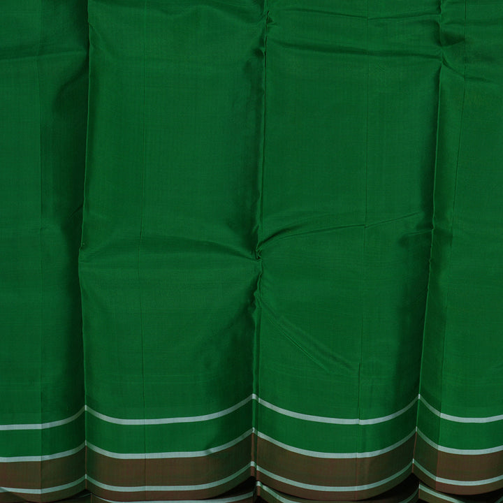 Hayagrivas Handloom Beige Kanjivaram Silk Saree KBE2038A2-3