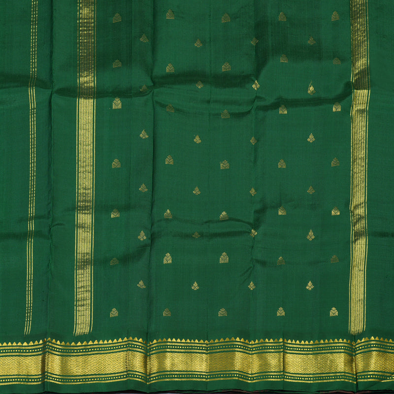 Hayagrivas Onion Pink Pure One-sided border Kanjivaram Silk Saree KBE2038A6-32