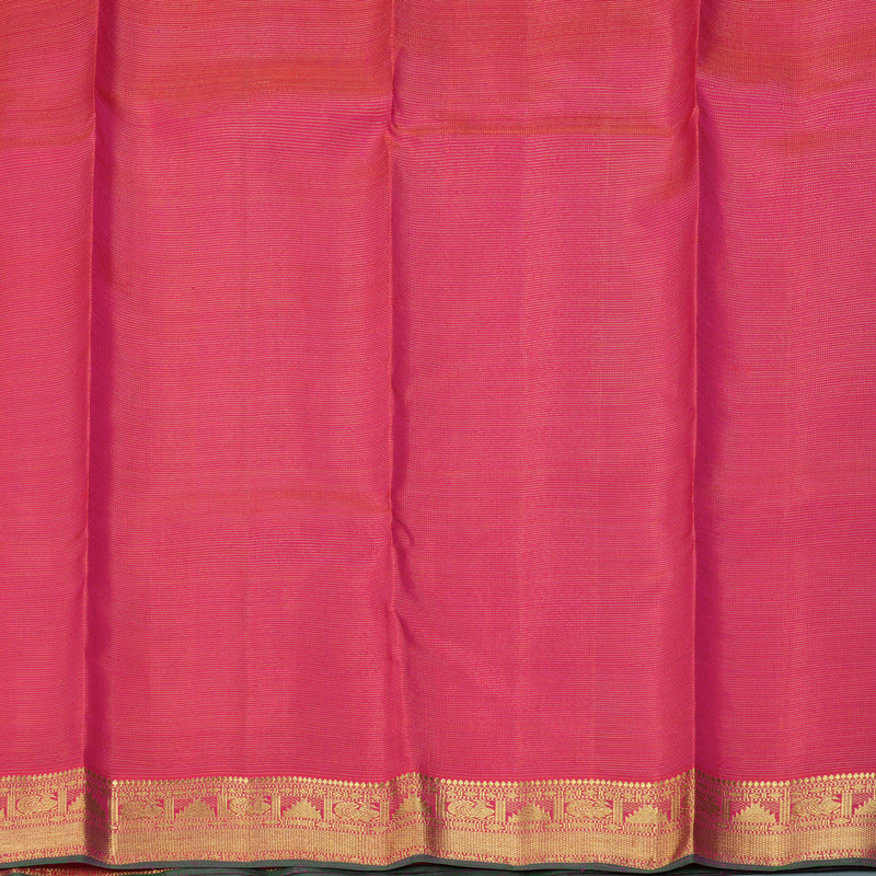 Hayagrivas Handloom Rani Pink Kanjivaram Silk Saree KBE2045A1-1