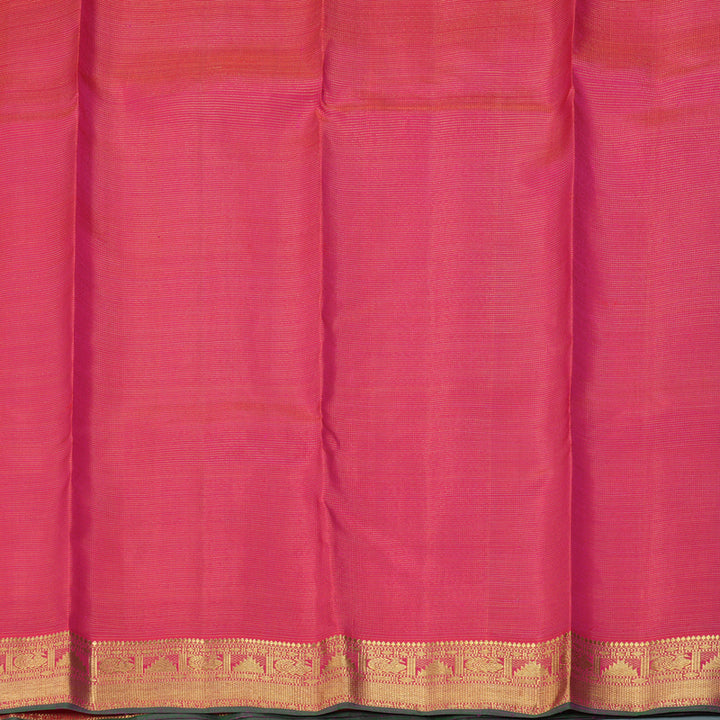 Hayagrivas Handloom Rani Pink Kanjivaram Silk Saree KBE2045A1-1