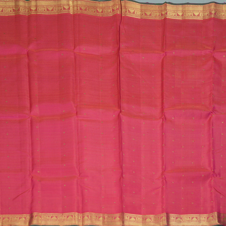Hayagrivas Handloom Rani Pink Kanjivaram Silk Saree KBE2045A1-1