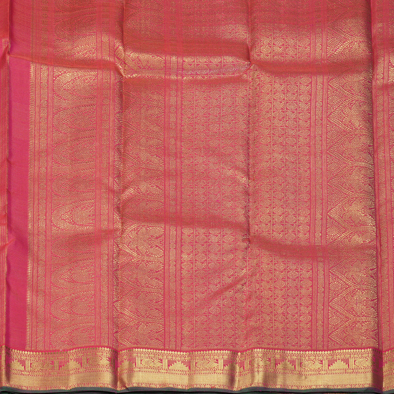 Hayagrivas Handloom Rani Pink Kanjivaram Silk Saree KBE2045A1-1