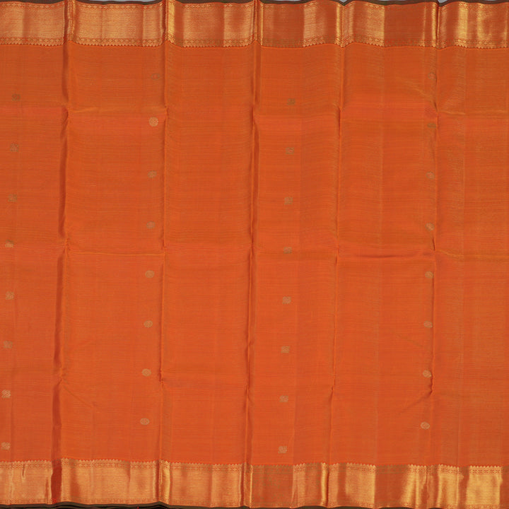 Hayagrivas Handloom Orange Kanjivaram Silk Saree KBE2045A3-1