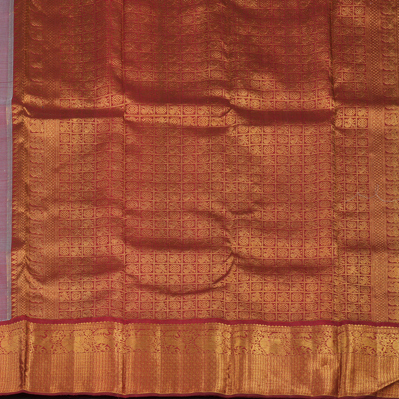 Hayagrivas Handloom Sky Blue Kanjivaram Silk Saree KBE2046A1-3