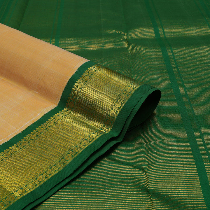 Hayagrivas Handloom Sandal Kanjivaram Silk Saree with Dark Green Border KBE2047A4-7