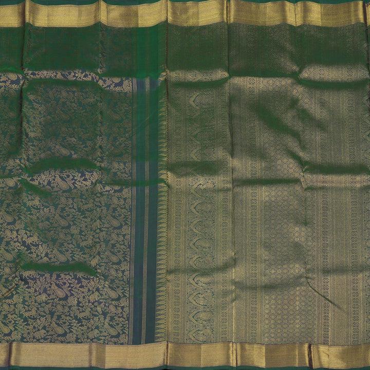 Hayagrivas Handloom Mayilkazhuthu Kanjivaram Silk Saree KBE2052A10-1