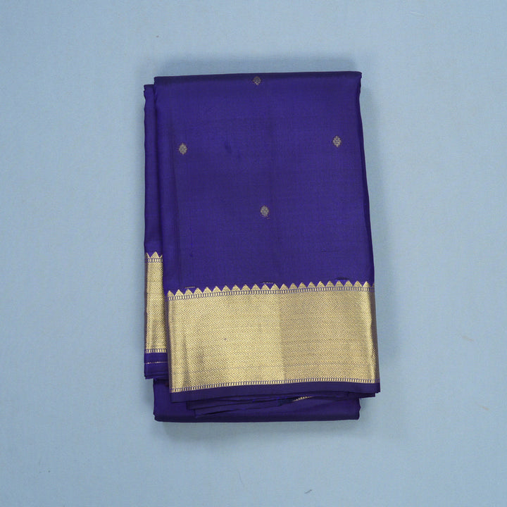 Hayagrivas Handloom Royal Blue Kanjivaram Silk Saree KBE2055A5-1
