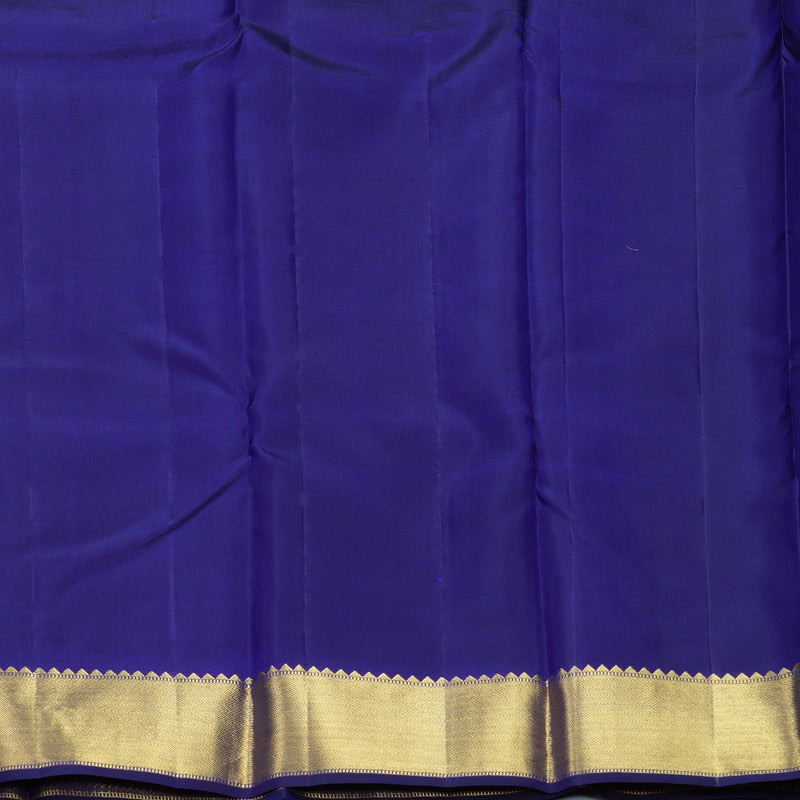 Hayagrivas Handloom Royal Blue Kanjivaram Silk Saree KBE2055A5-1