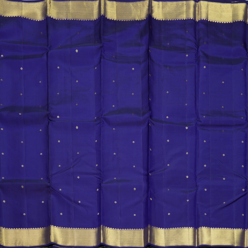 Hayagrivas Handloom Royal Blue Kanjivaram Silk Saree KBE2055A5-1