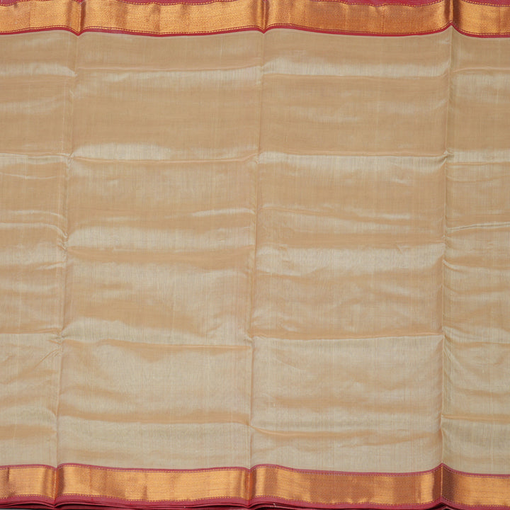 Hayagrivas Sandal Beige Pure Silk Cotton Saree KBE2070A3-12