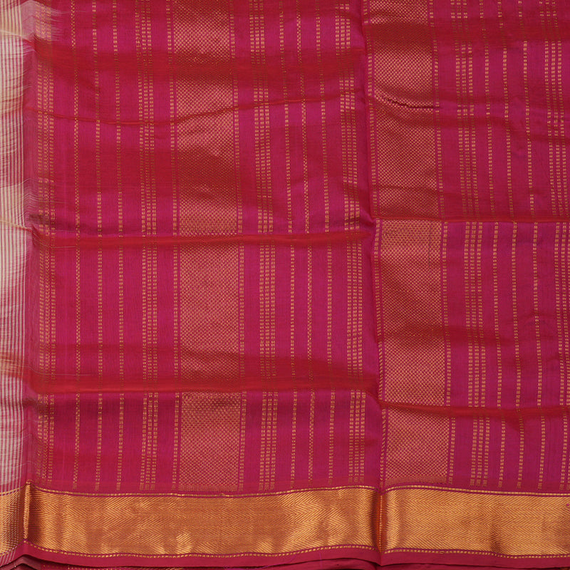 Hayagrivas Sandal Beige Pure Silk Cotton Saree KBE2070A3-12