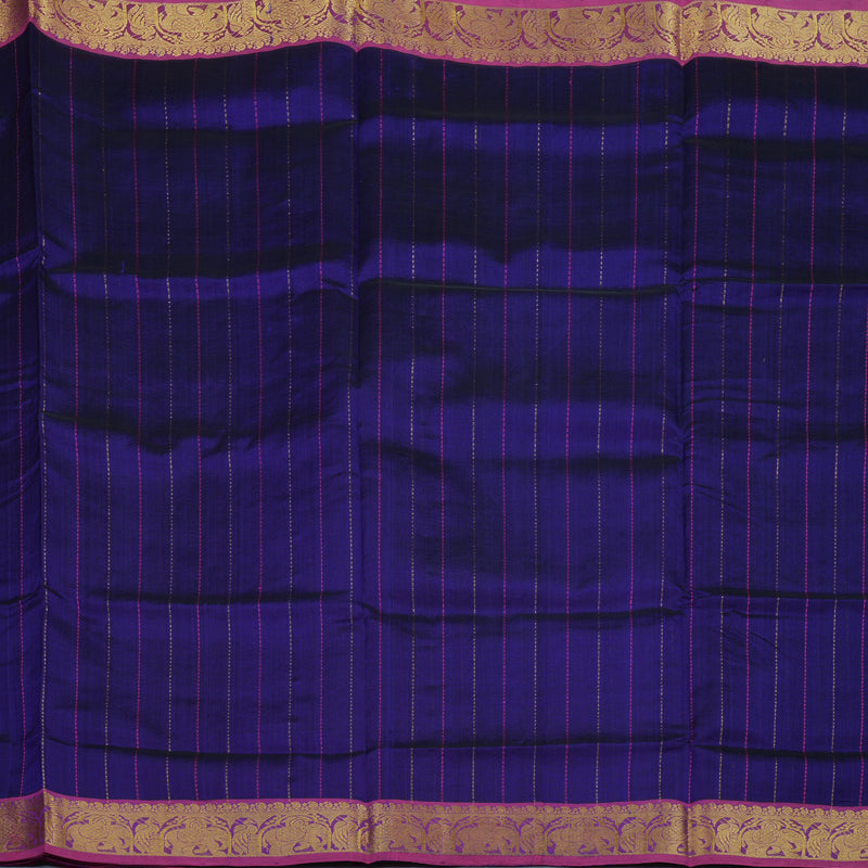 Hayagrivas Royal Blue Pure Silk Cotton Saree KBE2070A7-18