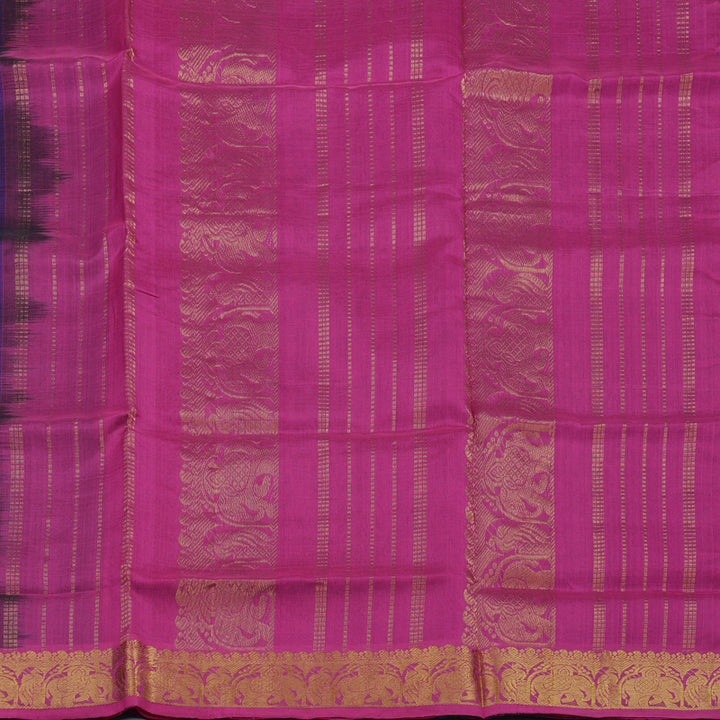 Hayagrivas Royal Blue Pure Silk Cotton Saree KBE2070A7-18