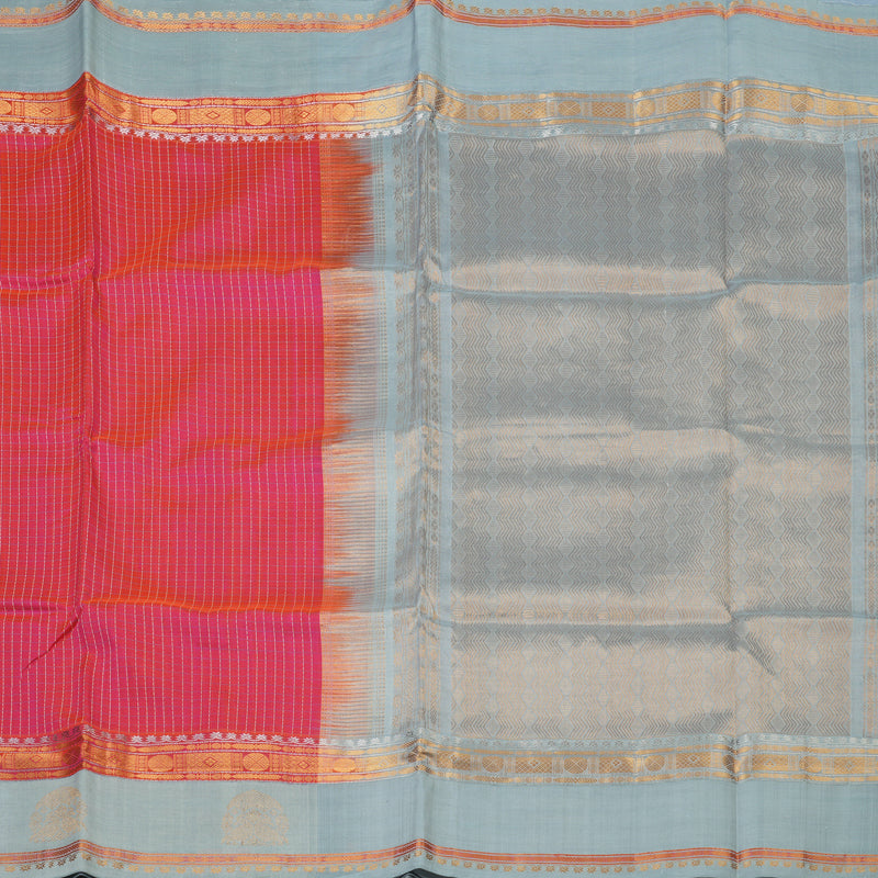 Hayagrivas Pink Pure Silk Cotton Saree KBE2071A6-6