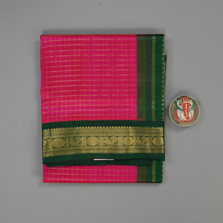 Hayagrivas Rani Pink Pure Silk Cotton Saree KBE2072A10-14