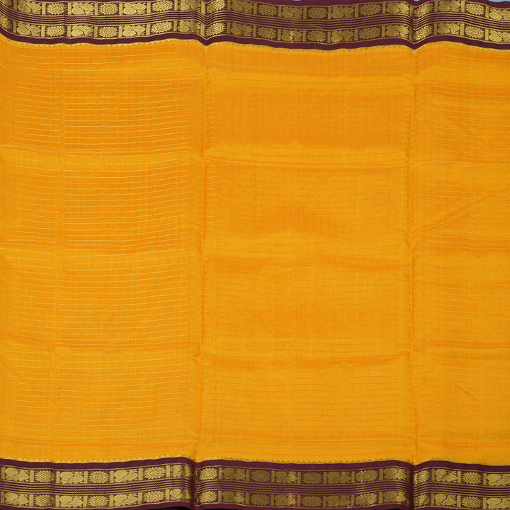 Hayagrivas Mambazham Yellow Pure Silk Cotton Saree KBE2072A10-2