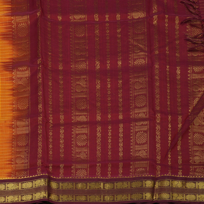 Hayagrivas Mambazham Yellow Pure Silk Cotton Saree KBE2072A10-2