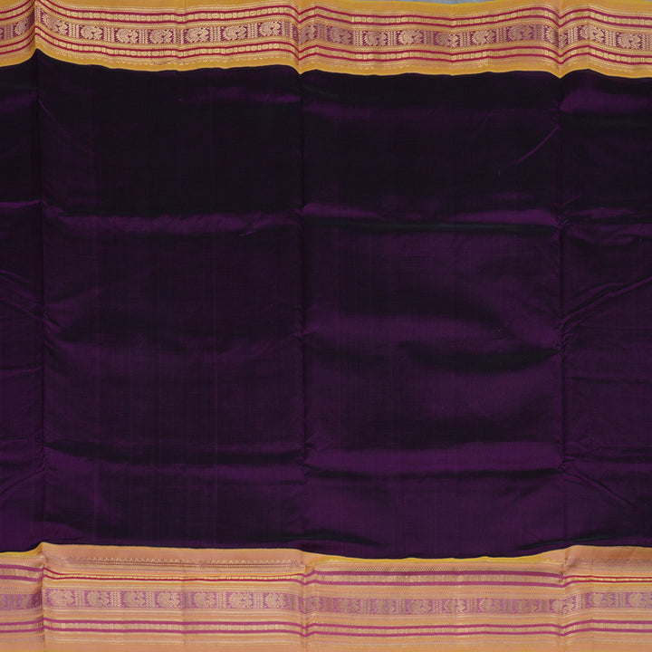 Hayagrivas Violet Pure Silk Cotton Saree KBE2072A11-1