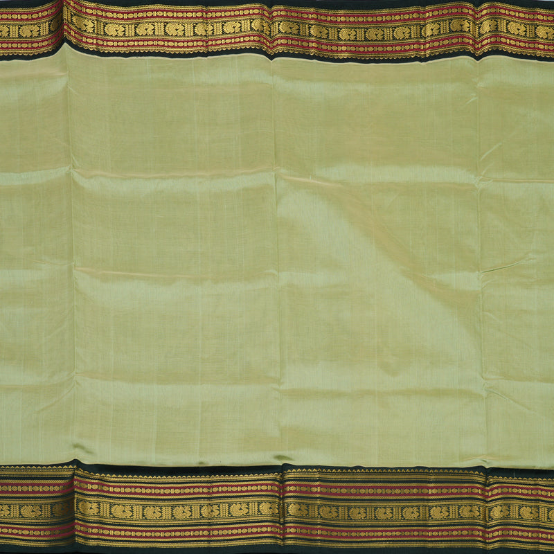 Hayagrivas Pista Green Pure Silk Cotton Saree KBE2072A11-8