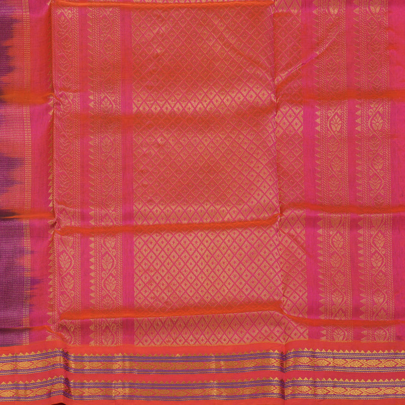 Hayagrivas Bottle Green Pure Silk Cotton Saree KBE2072A7-7