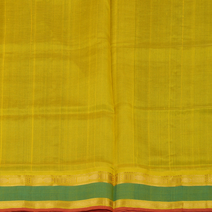 Hayagrivas Dark Green Pure Silk Cotton Saree KBE2073A4-2