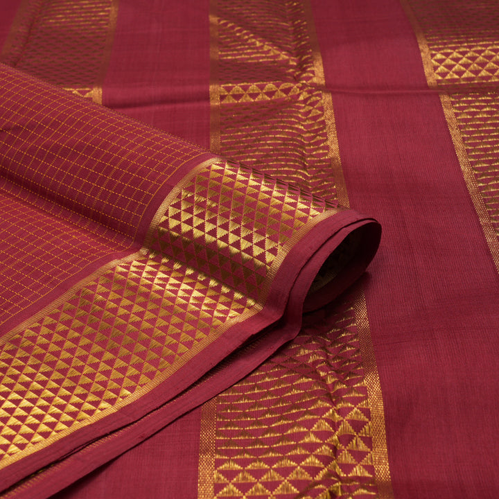 Hayagrivas Handloom Maroon Kanjivaram Silk Saree KBE2074A1-1