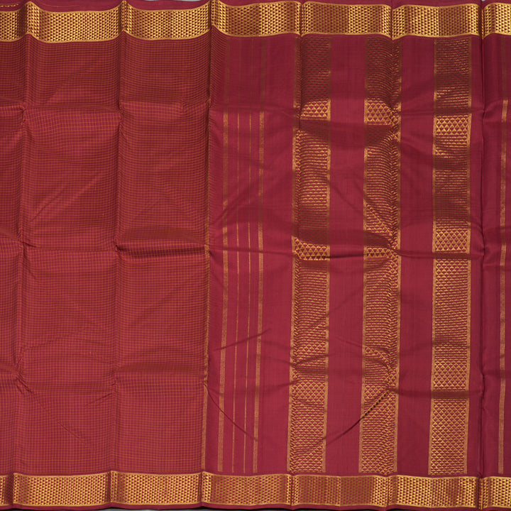 Hayagrivas Handloom Maroon Kanjivaram Silk Saree KBE2074A1-1