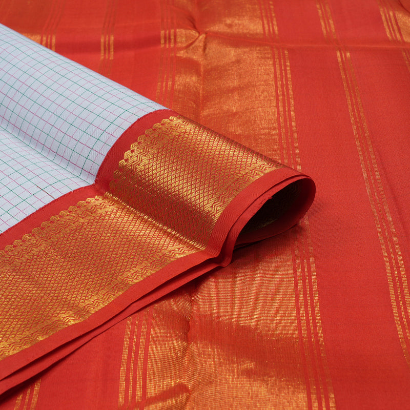 Hayagrivas Handloom Lilac Kanjivaram Silk Saree with Ganga Jamuna Border KBE2075A2-2