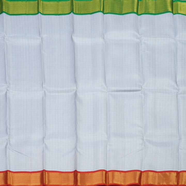 Hayagrivas Handloom Lilac Kanjivaram Silk Saree with Ganga Jamuna Border KBE2075A2-2