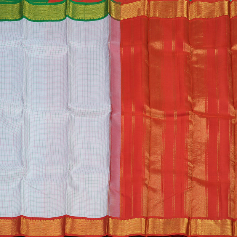 Hayagrivas Handloom Lilac Kanjivaram Silk Saree with Ganga Jamuna Border KBE2075A2-2