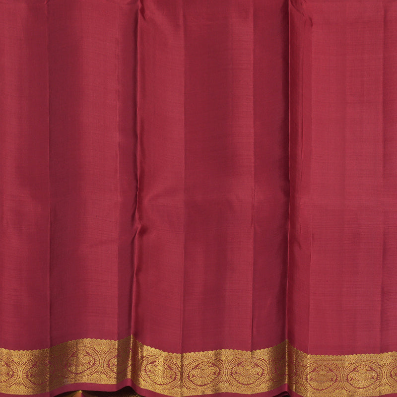 Hayagrivas Handloom Bottle Green Kanjivaram Silk Saree with Multicolour Border KBE2075A6-2