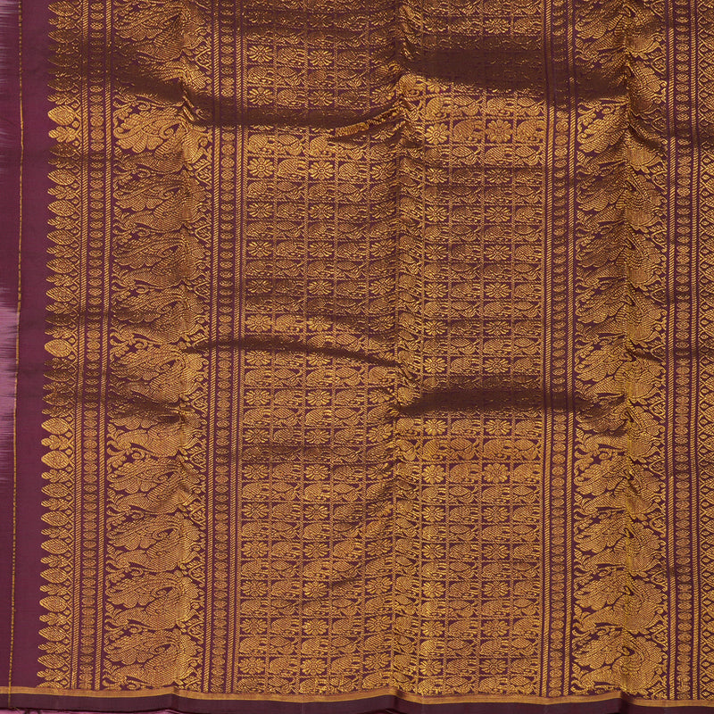 Hayagrivas Handloom Rose Pink Kanjivaram Silk Saree KBE2078A3-2