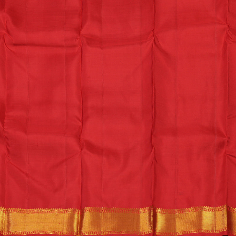 Hayagrivas Handloom Araku Maroon Kanjivaram Silk Saree with Red Border KBE2078A8-1