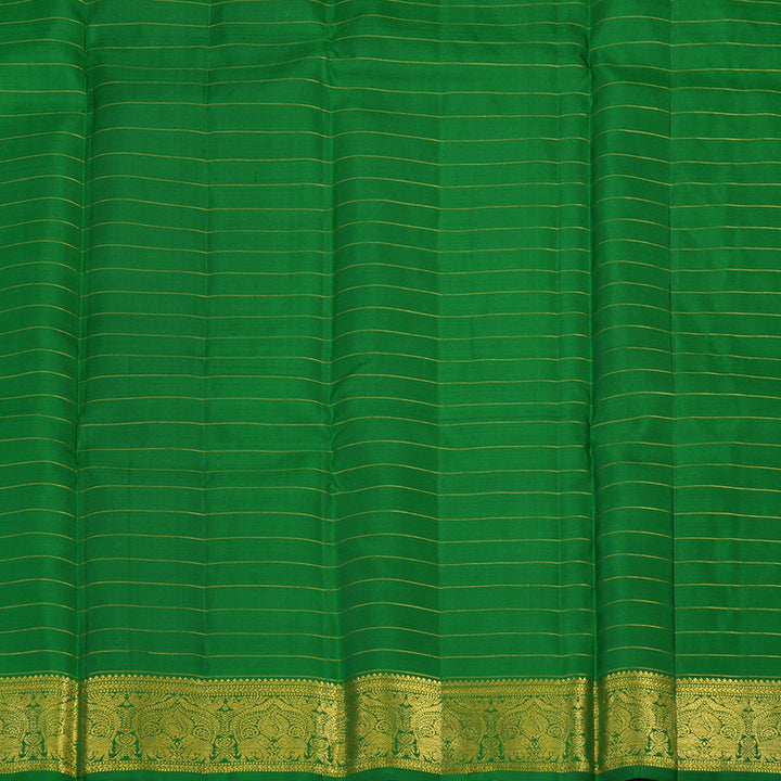 Hayagrivas Handloom Brown Kanjivaram Silk Saree KBE207D6-1