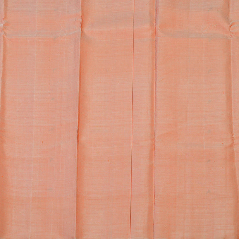 Hayagrivas Handloom Orange Kanjivaram Silk Saree with Ganga Jamuna Border KBE2081A3-2